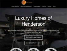 Tablet Screenshot of luxuryhomesofhenderson.com